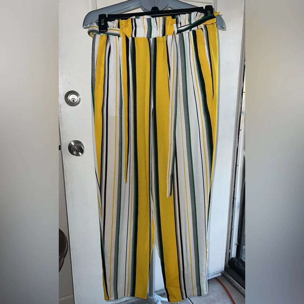 Yellow Striped Pants - Picture 2 of 9